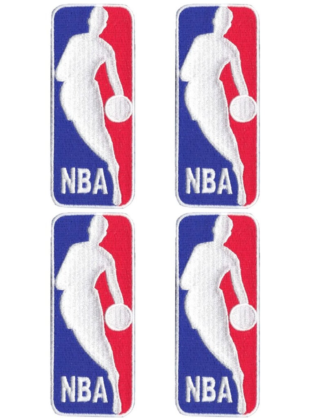 4 pcs NBA Red, White & Blue Embroidered Logo Patch